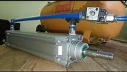 Pneumatic basics - air compressor, valve & cylinder speed control (Part 1- Plastic Injector )