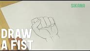 Learn how to draw easily: Draw a fist