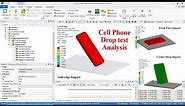 Cellphone Drop Analysis Using ANSYS (Explicit Dynamic)