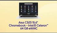 Asus C523 15.6" Chromebook - Intel® Celeron™, 64 GB eMMC, Silver - Product Overview