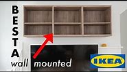 How to mount IKEA Besta cabinet to the wall