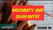 Tamil - Indemnity and Guarantee - Indian Contract Act 1872