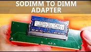 SODIMM to DIMM adapter tested (laptop RAM in desktop) - mixed results!