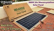 24v 380W Monocrystalline Solar Panel Unboxing | WAAREE Solar Company in India - low price POWER_GEN