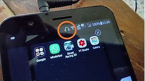 How do you remove the headphone symbol in Android when there is no headphone connected?