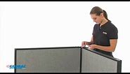 How to Assemble Global Industrial Office Partition Panels with Electric Raceway