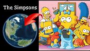 The Simpsons on Google Earth and Google Maps 🌎