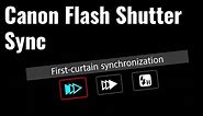 Canon Flash Shutter Sync (First & Second Curtain, & High Speed Sync )- #QuickTip 2