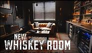 New Whiskey & Cigar Room Tour!!! | Whiskey Room Renovation Pt. 2