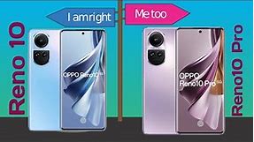 Oppo reno 10 vs Oppo reno 10pro ⚡ full comparison video | best oppo camera phone in 2024