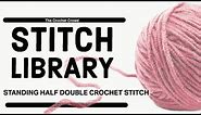 BEGINNER Standing Half Double Crochet Stitch