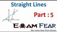 Forms of equation of lines- Horizontal,vertical - Straight Lines Video Lecture - Class 11