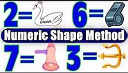 The Number Shape Method [0-24] | Numeric shape method to memorize anythings | Mnemonic shape method