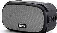 iHome Weather Tough Water & Shock Resistant Bluetooth Portable Speaker with Long Life 18 Hour Mega Battery, Portable, Loud Volume with Carry Loop, iP46 Rated