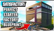 How To Build The Perfect ALL IN ONE Starter Factory Blueprint in Satisfactory
