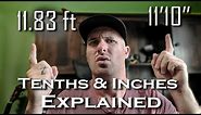 MATH TRICKS FOR HEAVY EQUIPMENT OPERATORS || Converting from tenths to inches