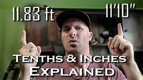 MATH TRICKS FOR HEAVY EQUIPMENT OPERATORS || Converting from tenths to inches