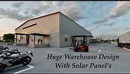Huge Warehouse Design with Solar Panels by IR Concepts and Constructions | 20000 Sq.m Warehouse Tour