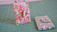 dainty keychain wallet sewing tutorial with pattern and video instructions