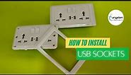 How to install USB sockets