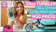 20 oz Tumbler in Mug Press: Full Wrap Sublimation for Beginners