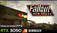 Fallout: New Vegas | 4K | RTX 3090 | 5950X | Unlocked FPS