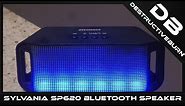 SYLVANIA SP620 Black Bluetooth Neon Light up Speaker Unboxing and Review