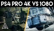 Battlefield 1 PS4 Pro 4k vs 1080p Gameplay