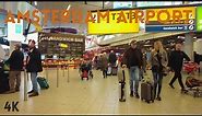 Exploring Schiphol Airport Amsterdam: A Fascinating Walking Tour of Europe's Hub 4K HDR