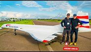 WORLDS LARGEST RC MODEL!! 149KG 10METERS CONCORDE WITH 4x JET TURBINES!