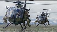 US Special Forces Perform Crazy Moves With Tiny MH-6M Helicopters