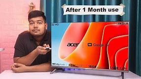 Acer Advance I Series 32-inch Tv after 1 Month Use | QnA | Acer 32-inch QLED Tv