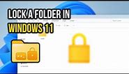 How to Password Protect a Folder Windows 11 - Full Guide