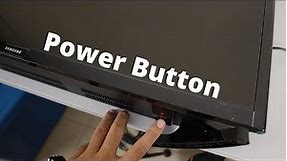 Where is the Power Button Location on Samsung HD TV