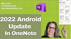 OneNote for Android Phone - big update to the app! | OneNote mobile | Quick Capture