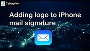 Add logo to iPhone mail signature
