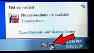 Wifi Icon Not Showing Windows 7 | No connections are available | 100% Solution