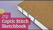 How to Make a Sketchbook | DIY Coptic Stitch Bookbinding Tutorial | Sea Lemon