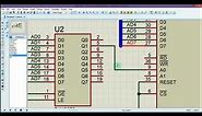 DAC 0808 Interfacing with 8086 µP (Proteus Simulation)