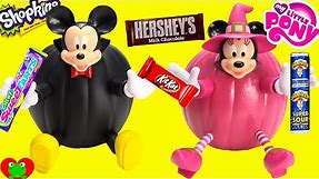 Mickey Mouse and Minnie Mouse Halloween Pumpkin Surprises and Candy