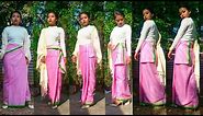 Different Ways to Drap a Phanek | Manipuri girl wears traditional dress fanek | Meitei phi phijol |