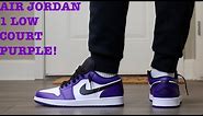 REVIEW AND ON FEET OF THE AIR JORDAN 1 LOW “COURT PURPLE 2.0”