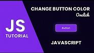Change Button Color Onclick in Javascript