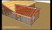 How To Attach Home Addition Roof Framing To Existing Sloping Roof