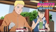 Naruto and Kawaki at Ichiraku! | Boruto: Naruto Next Generations