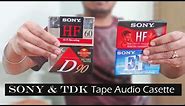 Sony HF90, HF60, EF90, TDK D90 Blank AUDIO Tape casette Review | Ebay USA | TYPE 1[sandhikshandas]