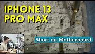 How to fix a Broken iPhone 13 Pro Max Motherboard - Short Removal for Data Retrieval