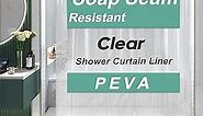 AmazerBath Extra Long Shower Curtain Liner, Clear Shower Curtain Liner 84 Inches Long, 72x84 Plastic Shower Curtain Liner, Cute Tall Shower Liner, PEVA Bathroom Shower Curtain Liners with 3 Magnets
