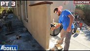 How to Build a Block Wall with Stucco and Decorative Cap