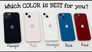 iPhone 13 All Colors Unboxing & Hands On Comparison! - Starlight vs Pink vs Blue vs Midnight vs Red